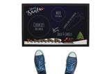 Santa Milk & Cookies Floor Mat - Bar - Mats.co.uk