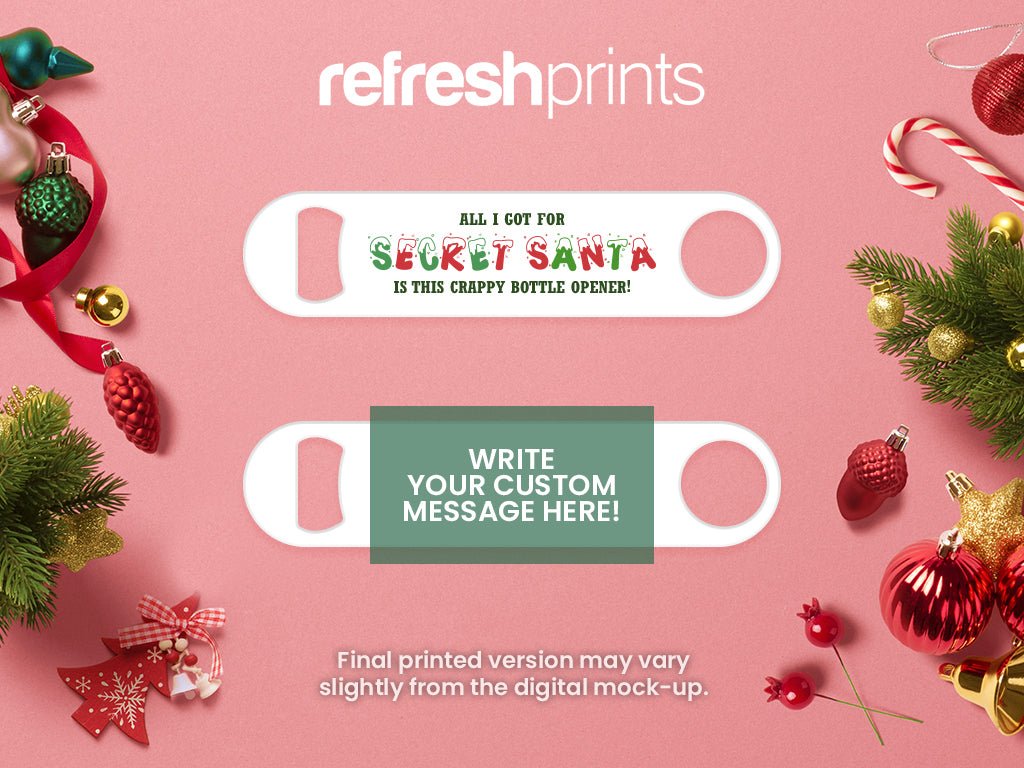 Secret Santa Bottle Opener - Bar - Mats.co.uk