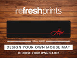 Signature Name Large Mouse Mat - Bar - Mats.co.uk