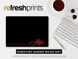 Signature Name Regular Mouse Mat - Bar - Mats.co.uk