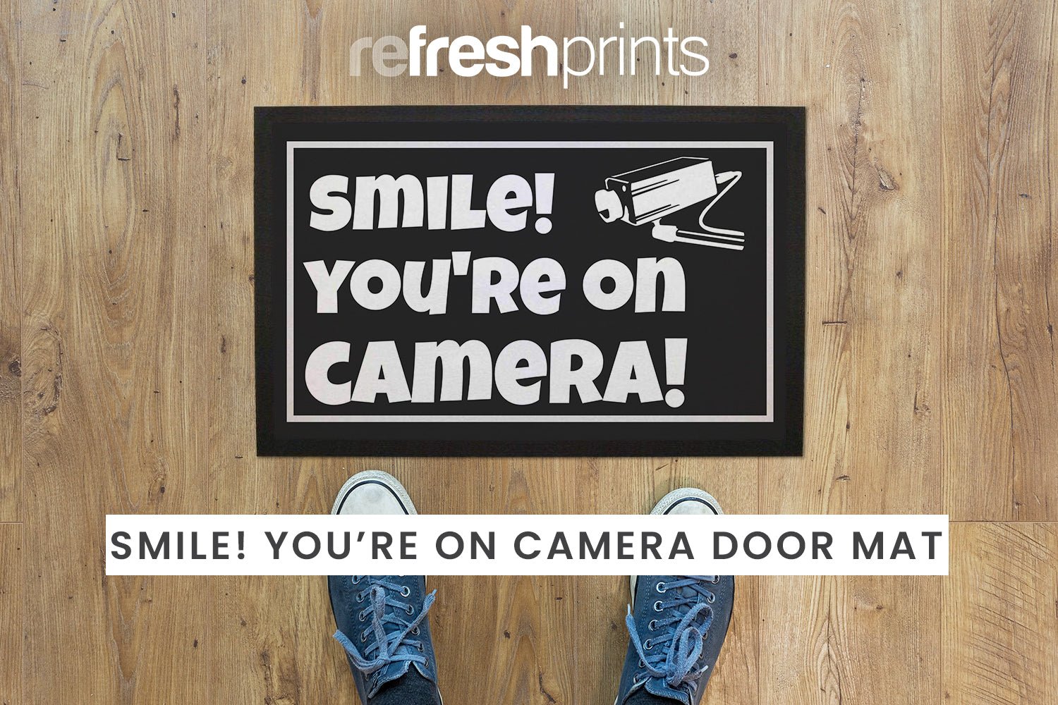 Smile! You're On Camera Floor Mat - Bar - Mats.co.uk