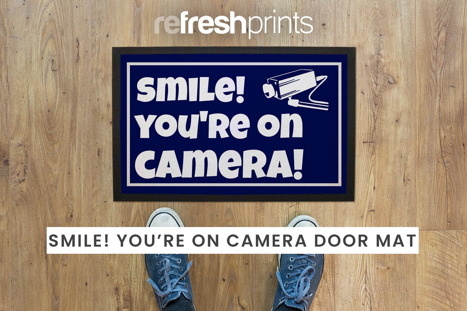 Smile! You're On Camera Floor Mat - Bar - Mats.co.uk