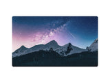 Snowy Mountains Under The Stars Gaming Mat - Desk Mat - 3 SIZES - Bar - Mats.co.uk