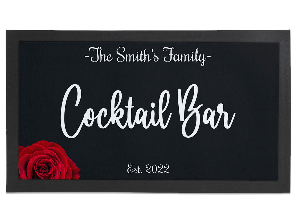 Solo Red Rose Regular Bar Runner - Bar - Mats.co.uk