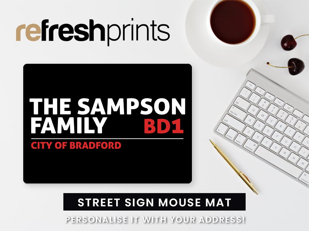 Street Sign Regular Mouse Mat - Bar - Mats.co.uk