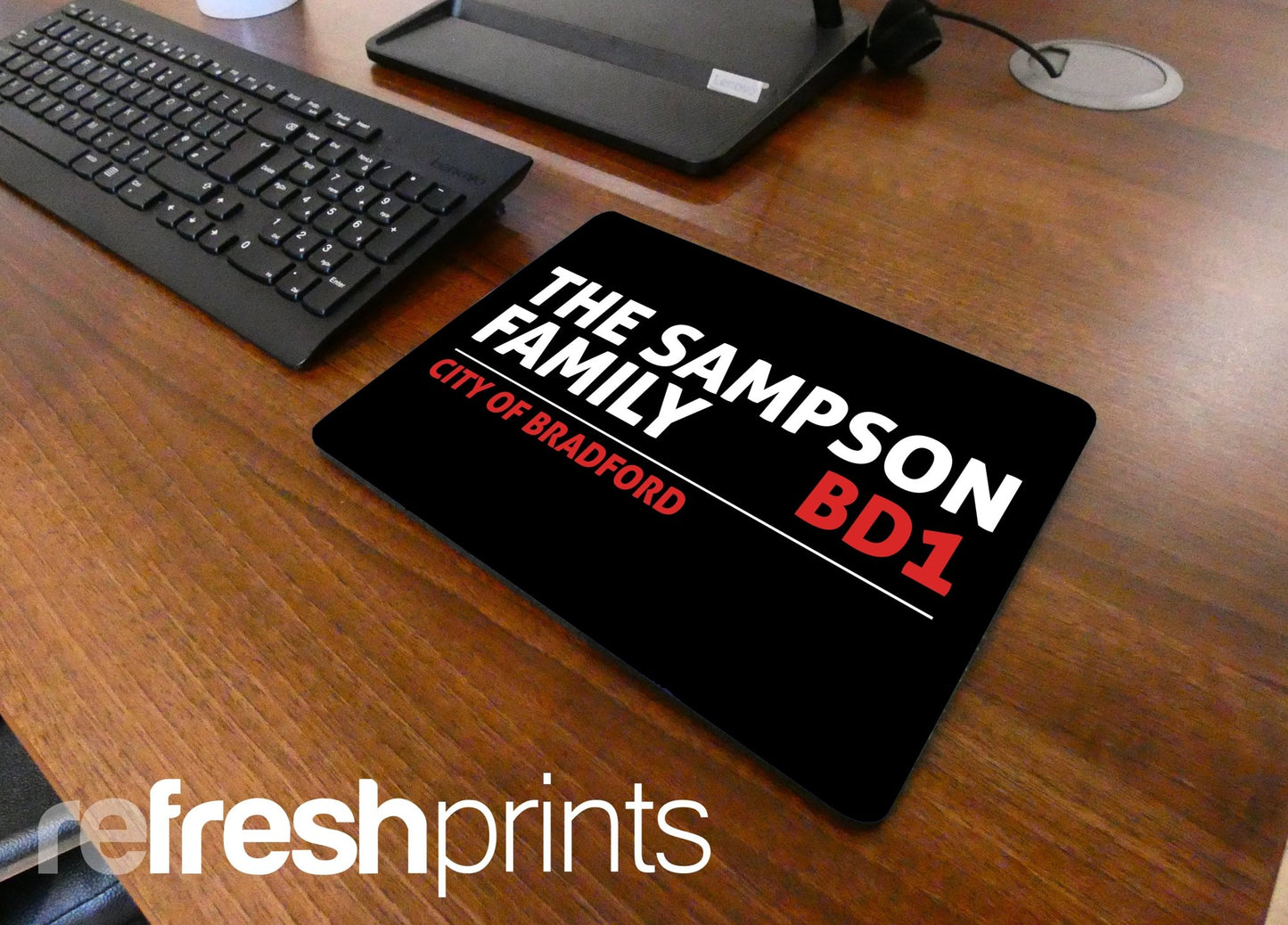 Street Sign Regular Mouse Mat - Bar - Mats.co.uk