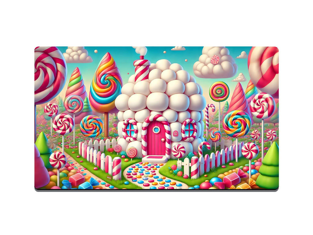 Sweet and Fluffy Marshmallow House Gaming Mat - Desk Mat - 3 SIZES - Bar - Mats.co.uk