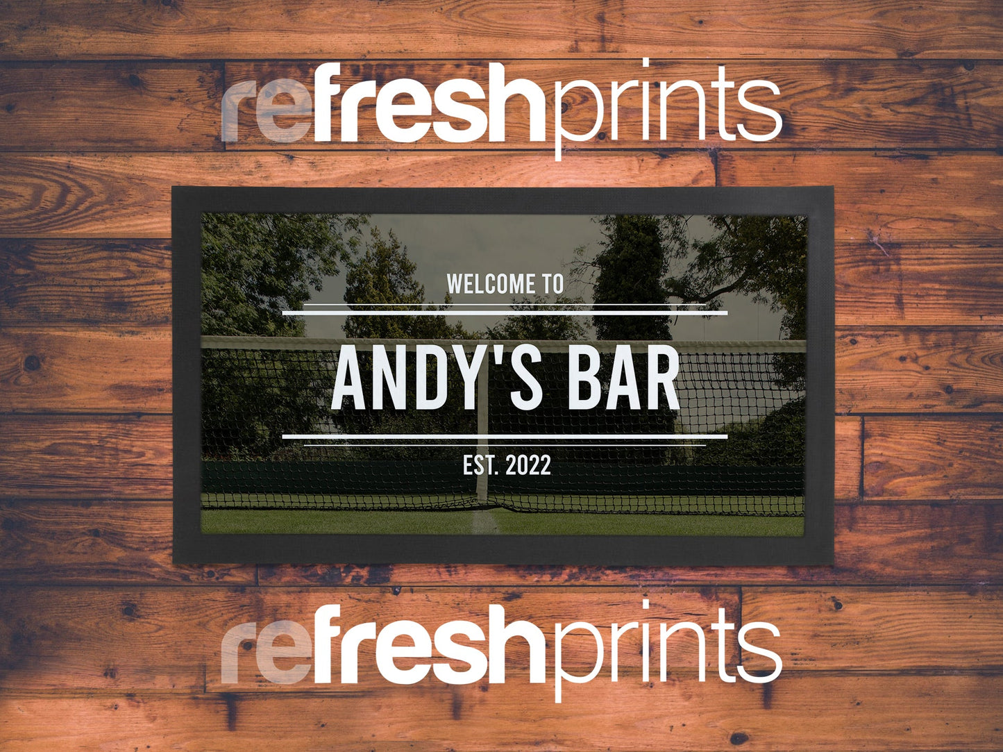Tennis Net Regular Bar Runner - Bar - Mats.co.uk