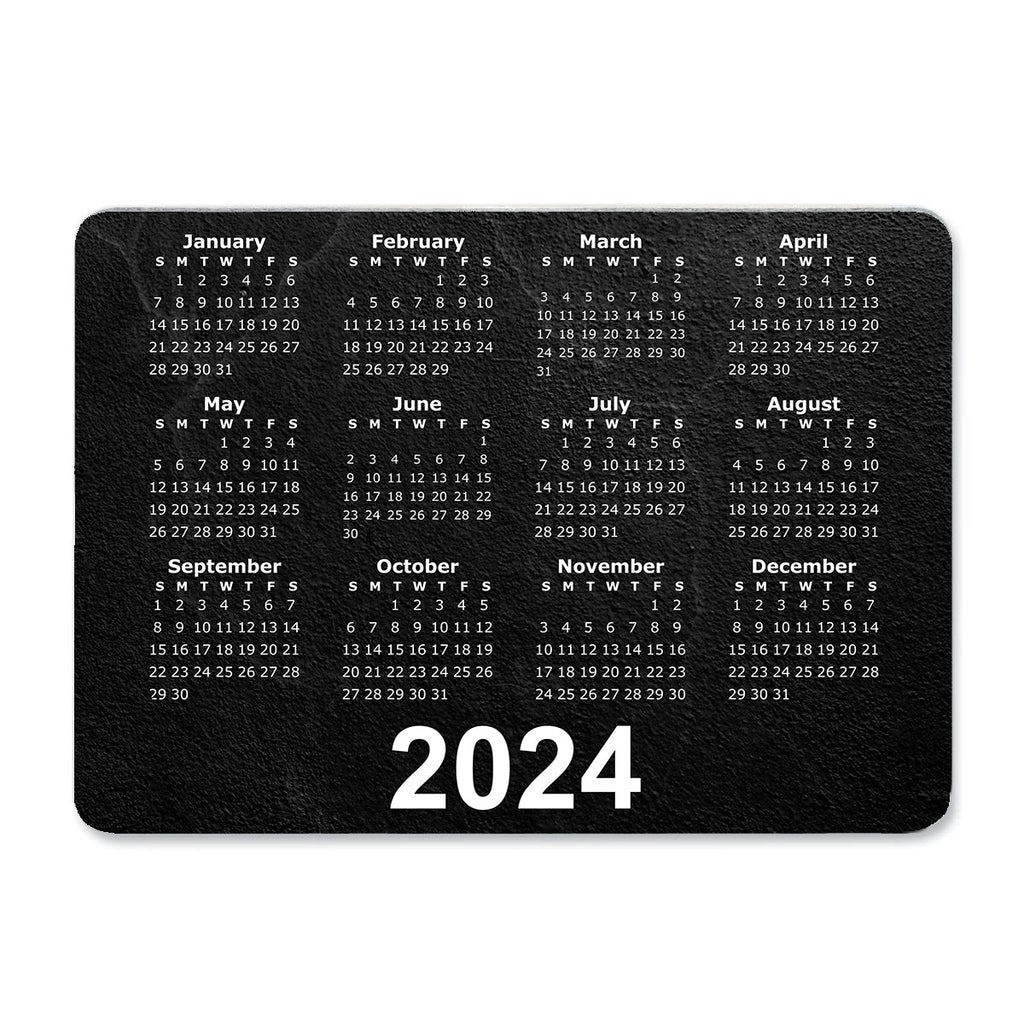 Textured Slate Calendar Regular Mouse Mat - Bar - Mats.co.uk