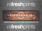 Textured Wood Large Bar Runner - Bar - Mats.co.uk