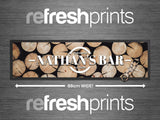 Textured Wood Large Bar Runner - Bar - Mats.co.uk