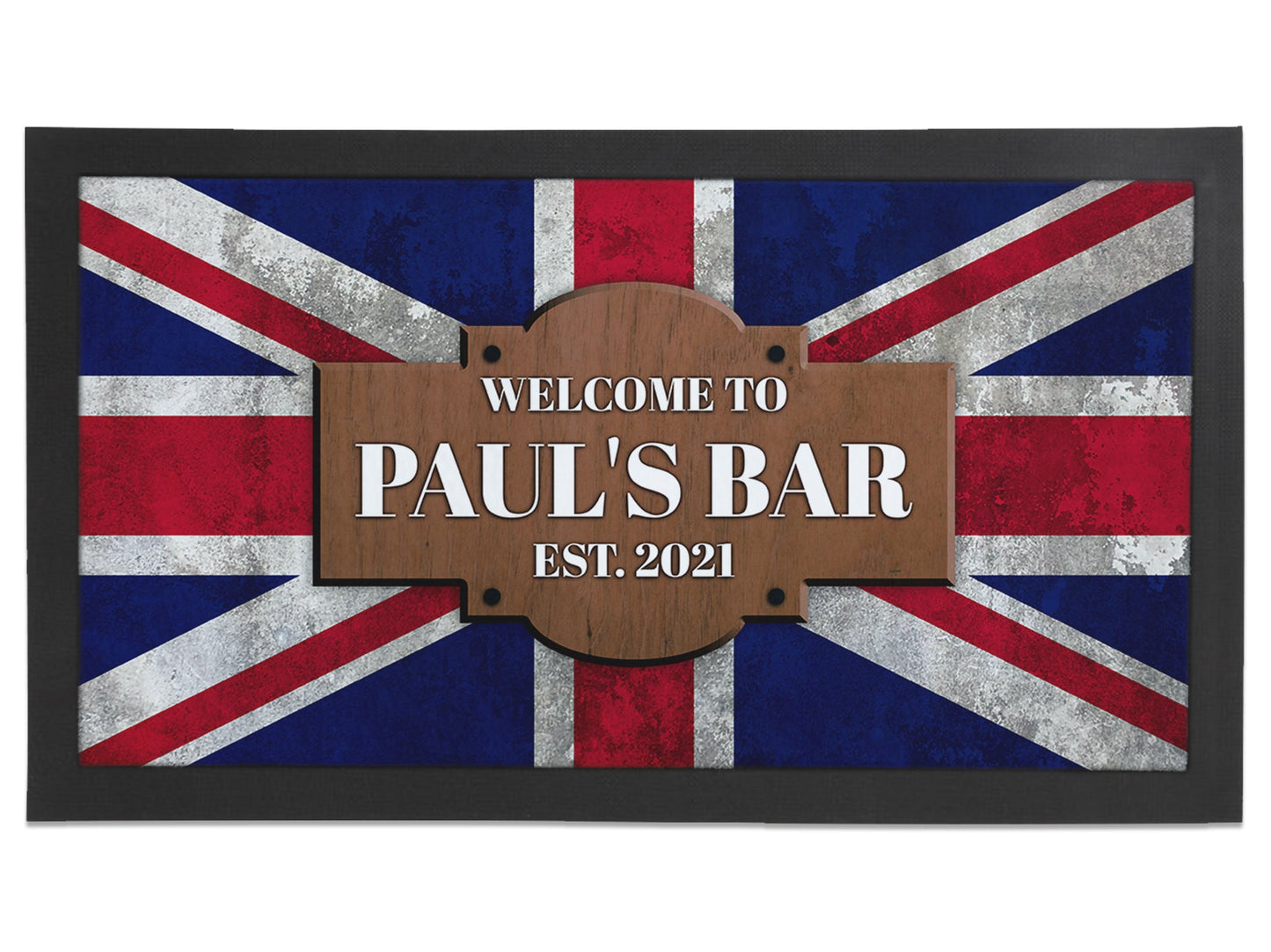 Union Jack (UK) Regular Bar Runner - Bar - Mats.co.uk