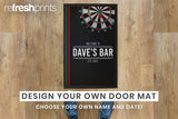 Vertical Dart Board Floor Mat - Bar - Mats.co.uk