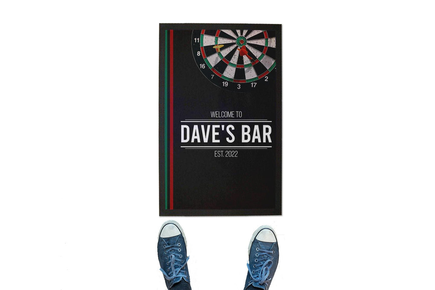 Vertical Dart Board Floor Mat - Bar - Mats.co.uk