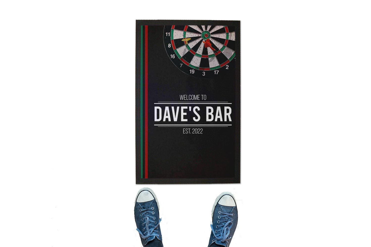 Vertical Dart Board Floor Mat - Bar - Mats.co.uk