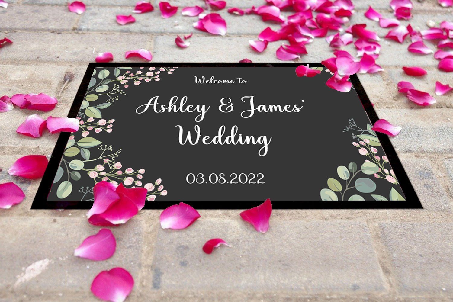 Wedding Border Floor Mat - Bar - Mats.co.uk