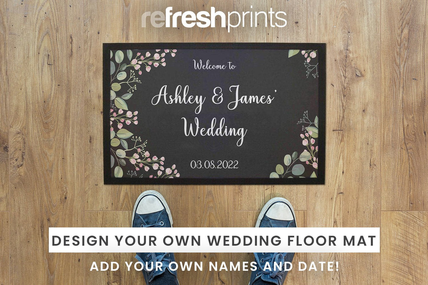 Wedding Border Floor Mat - Bar - Mats.co.uk