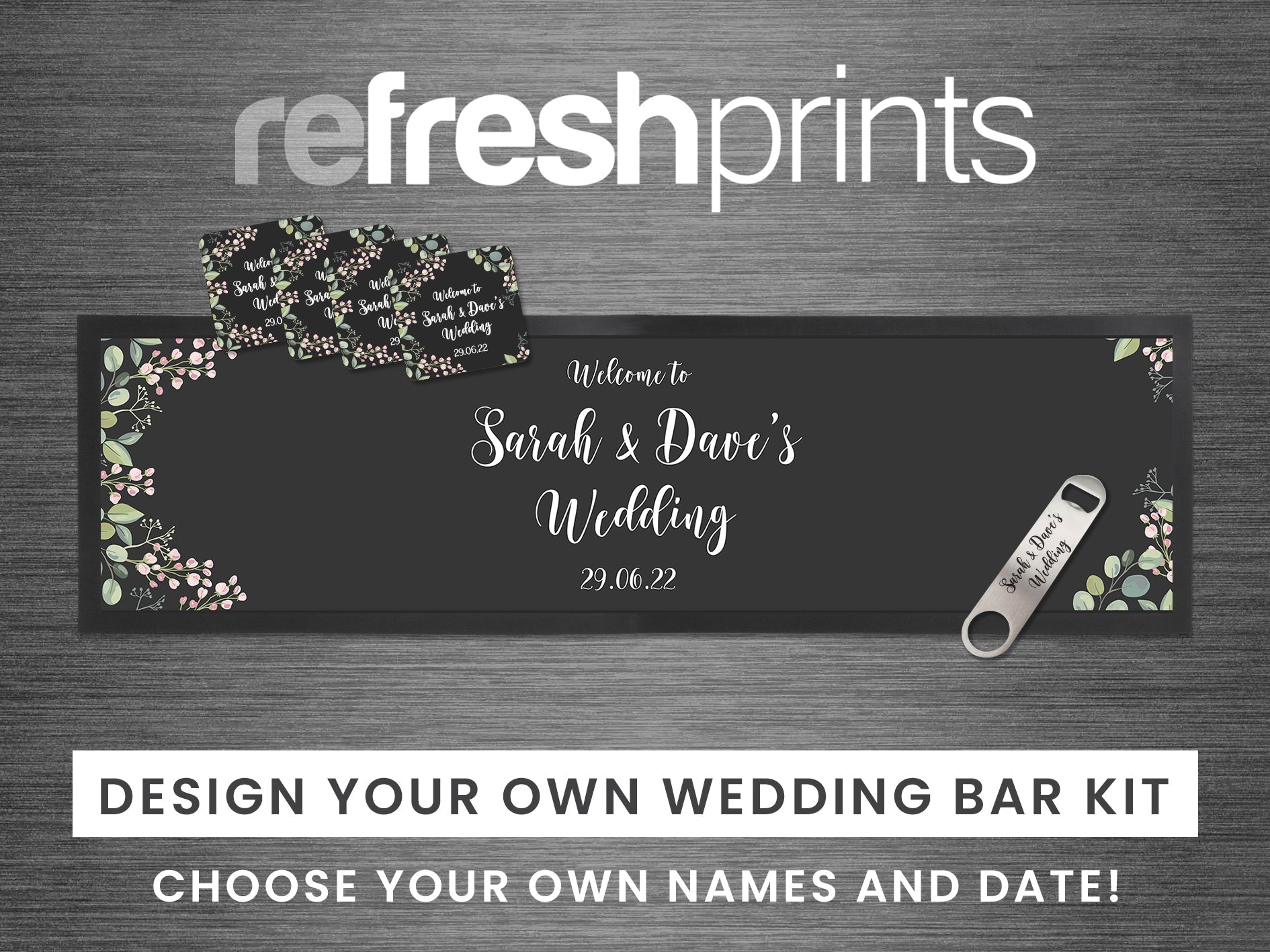 Wedding Border Large Bar Gift Set - Bar - Mats.co.uk