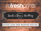 Wedding Border Slim Bar Runner - Bar - Mats.co.uk