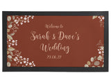 Wedding Border Terracotta Regular Bar Runner - Bar - Mats.co.uk