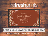 Wedding Border Terracotta Regular Bar Runner - Bar - Mats.co.uk