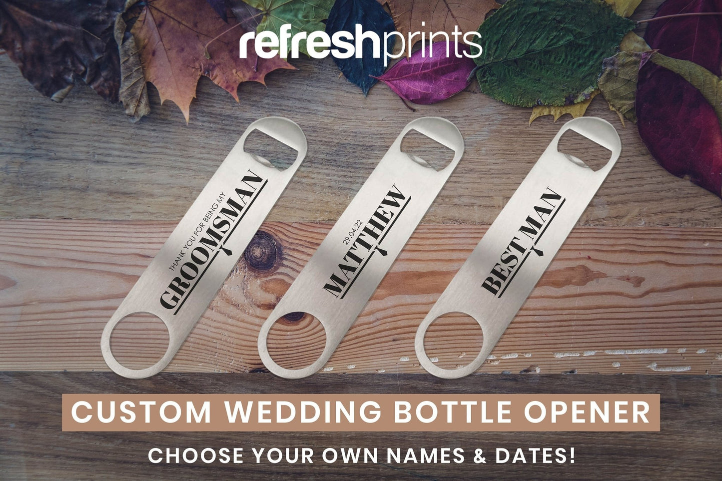 Wedding Bottle Opener - Bar - Mats.co.uk