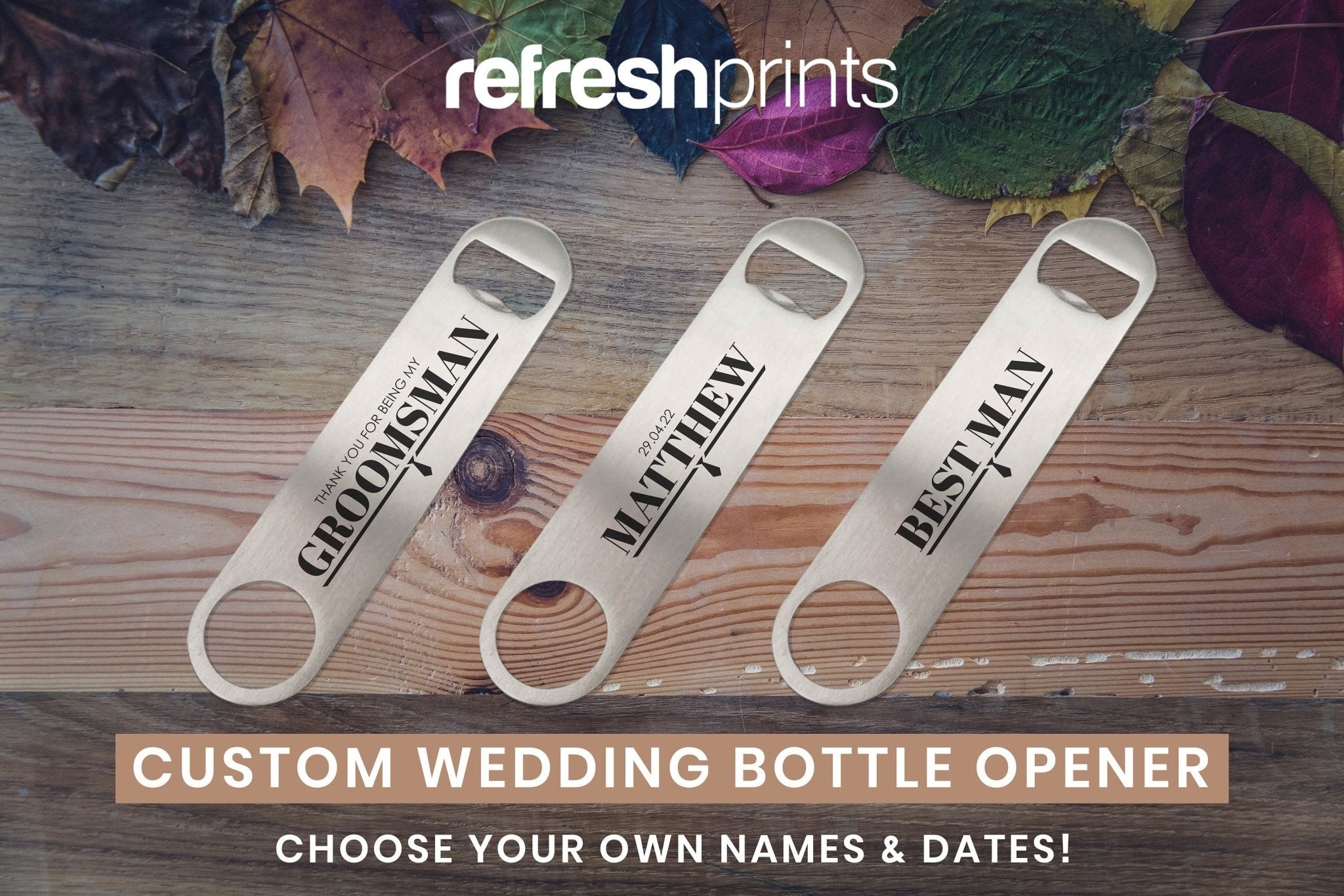 Wedding Bottle Opener - Bar - Mats.co.uk