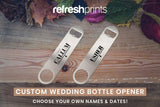 Wedding Bottle Opener - Bar - Mats.co.uk