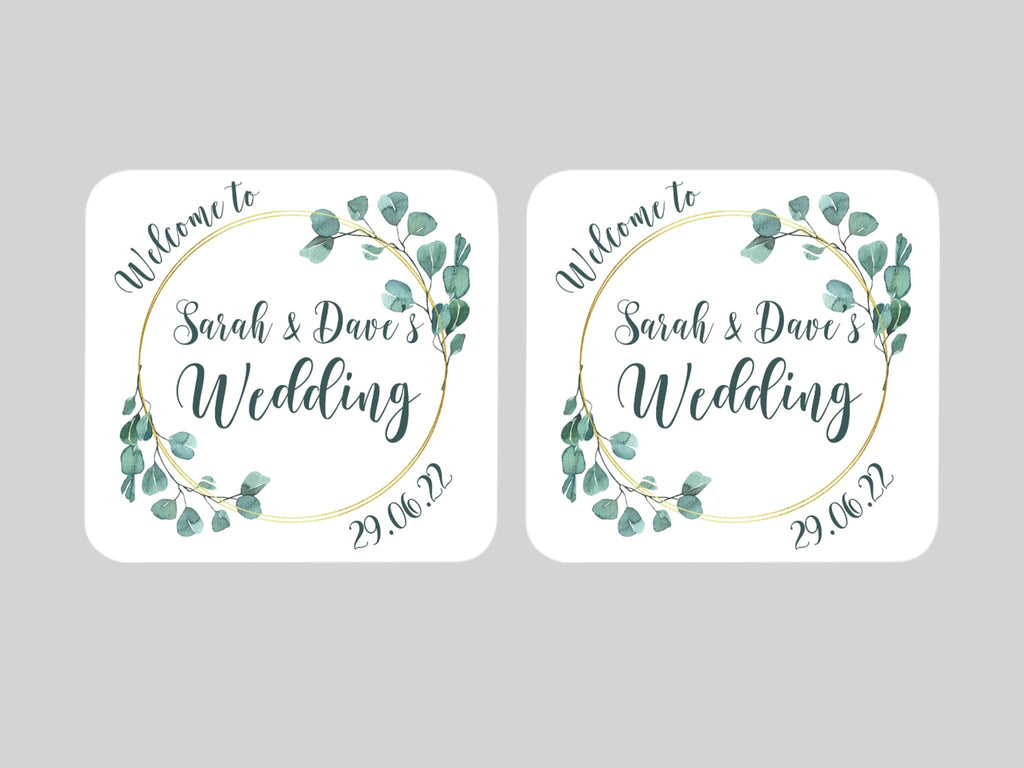 Wedding Coaster - Bar - Mats.co.uk