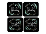 Wedding Coaster (Black) - Bar - Mats.co.uk