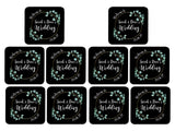 Wedding Coaster (Black) - Bar - Mats.co.uk