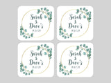 Wedding Coaster Circle - Bar - Mats.co.uk