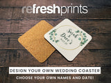 Wedding Coaster Circle - Bar - Mats.co.uk