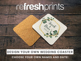 Wedding Coaster Hexagon - Bar - Mats.co.uk