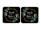 Wedding Coaster Hexagon (Black) - Bar - Mats.co.uk