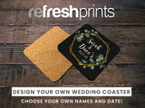 Wedding Coaster Hexagon (Black) - Bar - Mats.co.uk