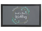 Wedding Floral Circle Regular Bar Runner - Bar - Mats.co.uk