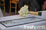 Wedding Floral Leaves Large Bar Runner - Bar - Mats.co.uk