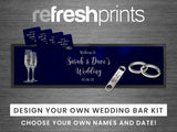 Wedding Glasses and Rings Large Bar Gift Set - Bar - Mats.co.uk