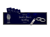 Wedding Glasses and Rings Large Bar Gift Set - Bar - Mats.co.uk