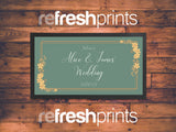 Wedding Gold Flowers Regular Bar Runner - Bar - Mats.co.uk