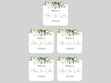 Wedding Green Leaves Coaster - Bar - Mats.co.uk