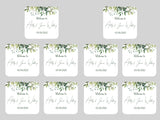 Wedding Green Leaves Coaster - Bar - Mats.co.uk