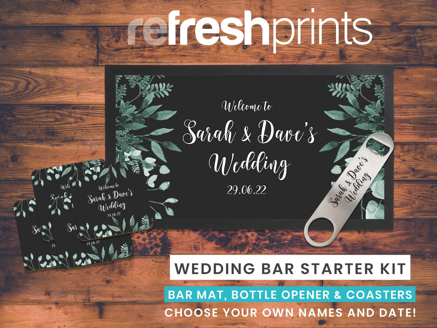 Wedding Leaves Bar Gift Set - Bar - Mats.co.uk