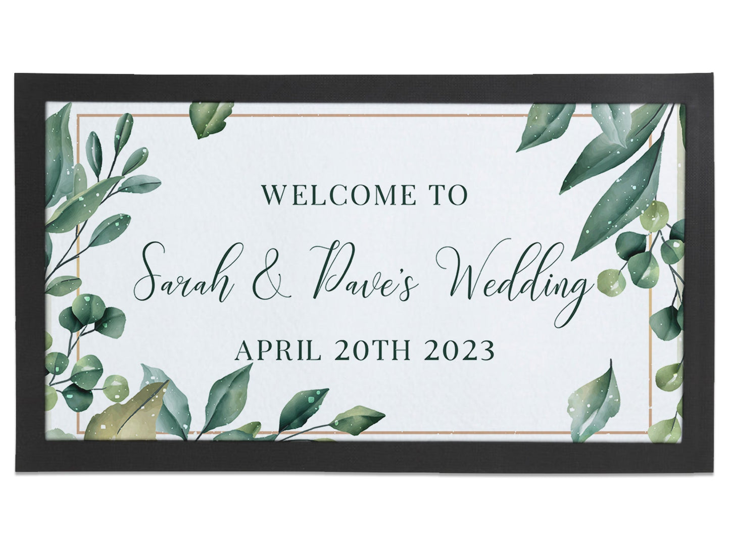 Wedding Leaves Border Regular Bar Runner - Bar - Mats.co.uk