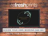 Wedding Leaves Circle Regular Bar Runner - Bar - Mats.co.uk