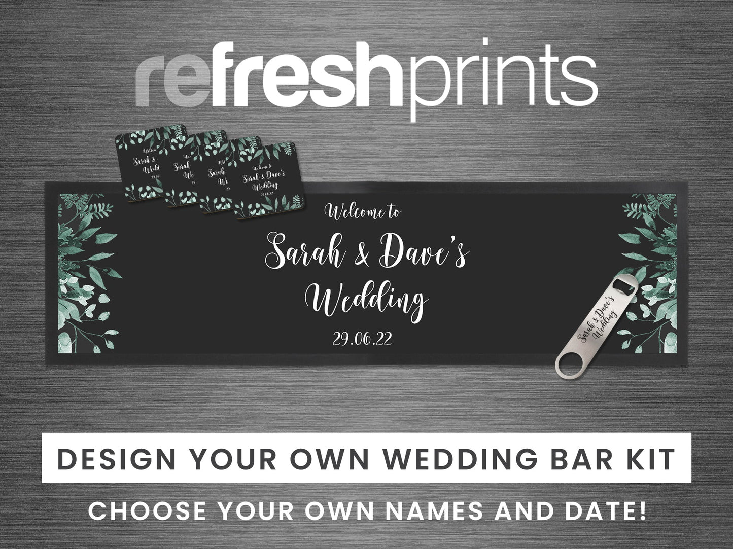 Wedding Leaves Large Bar Gift Set - Bar - Mats.co.uk
