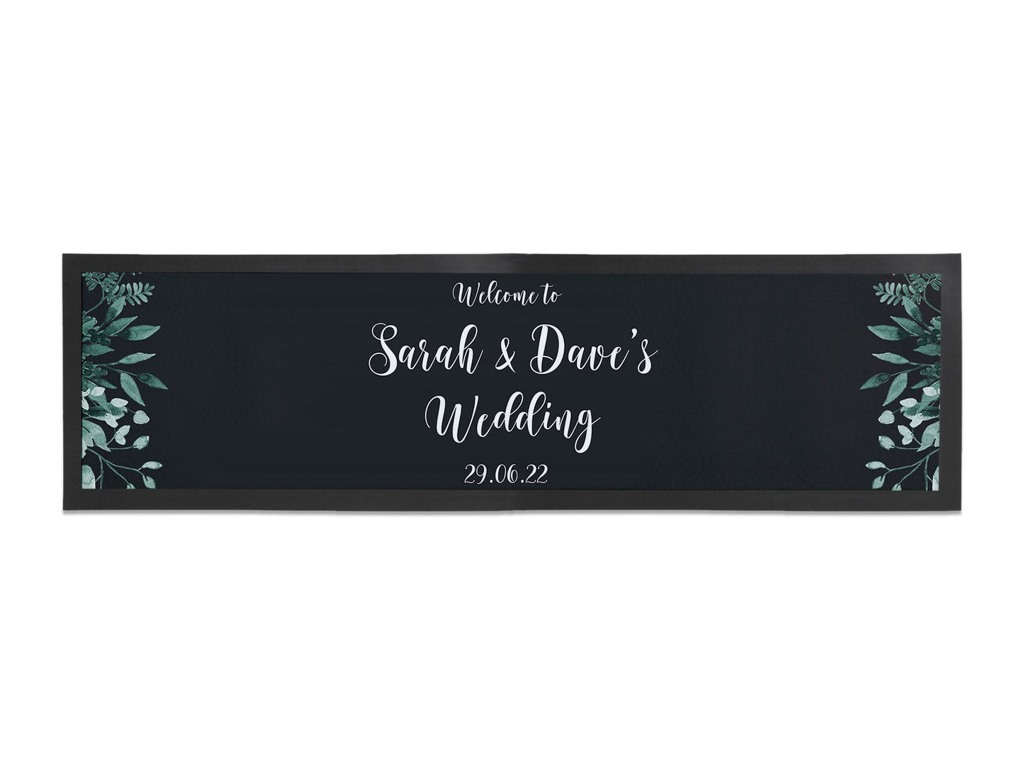 Wedding Leaves Large Bar Runner - Bar - Mats.co.uk