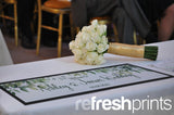 Wedding Leaves Large Bar Runner (White) - Bar - Mats.co.uk