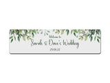 Wedding Leaves Premium Bar Runner (White) - Bar - Mats.co.uk